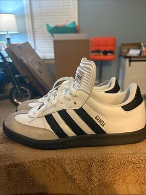 adidas Samba White and Black Classic Sneakers